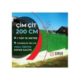 Zirve Tel Örgü Çim Çit Takımı 200Cm X 10 Metre (5 Direk + Aparatlar)
