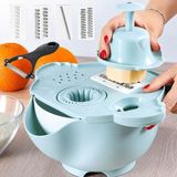 Zirve Trend Çok Fonksiyonlu Salata Aparatı - Süzgeçli Doğrayıcı Kase - Çok Renkli