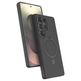 ZİRVE TREND Galaxy S24 Ultra ile Uyumlu Kılıf Regal Magsafe ile Uyumlu Kablosuz Şarj Özellikli Stand Olabilen Yüksek Kalite Telefon Kılıfı Titan Gri