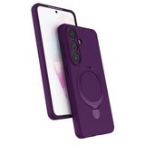ZİRVE TREND Galaxy S26 ile Uyumlu Kılıf Regal Magsafe ile Uyumlu Kablosuz Şarj Özellikli Stand Olabilen Yüksek Kalite Telefon Kılıfı Derin Mor