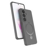 ZİRVE TREND Galaxy S26 ile Uyumlu Kılıf Regal Magsafe ile Uyumlu Kablosuz Şarj Özellikli Stand Olabilen Yüksek Kalite Telefon Kılıfı Titan Gri