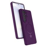 ZİRVE TREND Galaxy S26 Ultra ile Uyumlu Kılıf Regal Magsafe ile Uyumlu Kablosuz Şarj Özellikli Stand Olabilen Yüksek Kalite Telefon Kılıfı Derin Mor