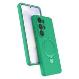 ZİRVE TREND Galaxy S26 Ultra ile Uyumlu Kılıf Regal Magsafe ile Uyumlu Kablosuz Şarj Özellikli Stand Olabilen Yüksek Kalite Telefon Kılıfı Yeşil