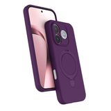 ZİRVE TREND Huawei Honor 600 Lite ile Uyumlu Kılıf Regal Magsafe ile Uyumlu Kablosuz Şarj Özellikli Stand Olabilen Yüksek Kalite Telefon Kılıfı Derin Mor