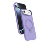 ZİRVE TREND iPhone 17 Air ile Uyumlu Kılıf Regal Magsafe ile Uyumlu Kablosuz Şarj Özellikli Stand Olabilen Yüksek Kalite Telefon Kılıfı Lila