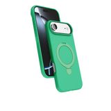 ZİRVE TREND iPhone 17 Air ile Uyumlu Kılıf Regal Magsafe ile Uyumlu Kablosuz Şarj Özellikli Stand Olabilen Yüksek Kalite Telefon Kılıfı Yeşil