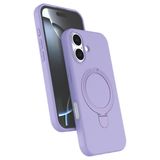 ZİRVE TREND iPhone 17 ile Uyumlu Kılıf Regal Magsafe ile Uyumlu Kablosuz Şarj Özellikli Stand Olabilen Yüksek Kalite Telefon Kılıfı Lila