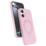 ZİRVE TREND iPhone 17 ile Uyumlu Kılıf Regal Magsafe ile Uyumlu Kablosuz Şarj Özellikli Stand Olabilen Yüksek Kalite Telefon Kılıfı Pembe