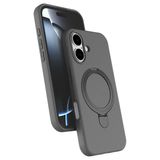 ZİRVE TREND iPhone 17 ile Uyumlu Kılıf Regal Magsafe ile Uyumlu Kablosuz Şarj Özellikli Stand Olabilen Yüksek Kalite Telefon Kılıfı Titan Gri