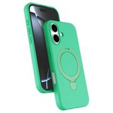 ZİRVE TREND iPhone 17 ile Uyumlu Kılıf Regal Magsafe ile Uyumlu Kablosuz Şarj Özellikli Stand Olabilen Yüksek Kalite Telefon Kılıfı Yeşil