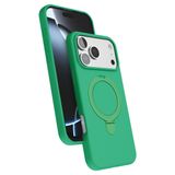 ZİRVE TREND iPhone 17 Pro Max ile Uyumlu Kılıf Regal Magsafe ile Uyumlu Kablosuz Şarj Özellikli Stand Olabilen Yüksek Kalite Telefon Kılıfı Yeşil