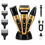 ZİRVE TREND MR. TRIMMER MR-818 3’ü 1 Arada Erkek Kişisel Bakım Seti – Saç Sakal Tıraş Makinesi, Foil Shaver, Burun Kulak Kılı Temizleme Makinesi, 8000 RPM Güçlü Motor, USB Type-C Şarj, Dijital Ekran
