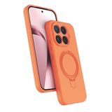 ZİRVE TREND Xiaomi Mi 17T ile Uyumlu Kılıf Regal Magsafe ile Uyumlu Kablosuz Şarj Özellikli Stand Olabilen Yüksek Kalite Telefon Kılıfı Turuncu
