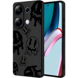 ZİRVE Xiaomi Redmi Note 13 Pro 4G İle Uyumlu Kılıf Kadife İç Yüzey Özel Tasarım Baskılı Kamera Korumalı Yüksek Kalite Telefon Kılıfı WİNS Siyah Smile