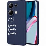 ZİRVE Xiaomi Redmi Note 13 Pro 5G İle Uyumlu Kılıf Kadife İç Yüzey Özel Tasarım Baskılı Kamera Korumalı Yüksek Kalite Telefon Kılıfı WİNS Lacivert Lucky