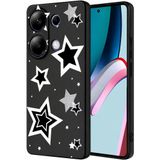 ZİRVE Xiaomi Redmi Note 13 Pro 5G İle Uyumlu Kılıf Kadife İç Yüzey Özel Tasarım Baskılı Kamera Korumalı Yüksek Kalite Telefon Kılıfı WİNS Siyah Yıldız