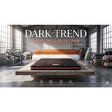 Zish Home Dark Plus Topper, Yatak Pedi, Şilte, Misafir Yatağı, Yer Yatağı, Yer Minderi | 24 DNS Sünger | Dark Trend Kumaş | Fermuarlı Yıkanabilir Kılıf | Zishhome | Karavan, Tiny House, Bungalov - 140 × 200 cm