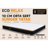 Zish Home ECO RELAX 10 cm Sünger Yatak | Yer Yatağı, Misafir Yatağı ve Ranza Uyumlu | Fermuarlı Yıkanabilir Kılıf | 24 DNS Orta Sert Sünger - 70 x 190 cm