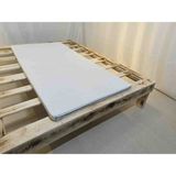Zish Home Space Yıkanabilir Kılıflı Yüksek Dns Gri Sünger Kanepe, Koltuk, Yatak Pedi & Şiltesi Topper - Beyaz - 110 x 190 cm