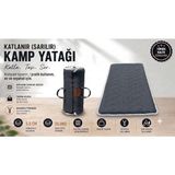 Zish Tekstil Zish Home Flexi Katlanır Kamp Yatağı, 5 cm 24 DNS Sünger Yatak, Karavan, Çadır, Misafir, Yer, Bağ, Bahçe, Yazlık Yatağı, Anne Yanı, Deprem, Taşınabilir Şilte, Araç İçi Minder - 90 x 200 cm