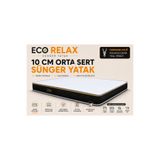 Zishome ECO RELAX 10 cm Sünger Yatak | Yer Yatağı, Misafir Yatağı ve Ranza Uyumlu | Fermuarlı Yıkanabilir Kılıf | 24 DNS Orta Sert Sünger