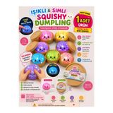 ZİVENTA 1 Adet Büyük Boy Işıklı Light Glitter Simli Dumpling Slow Rising Stres Oyuncağı Squishy Yumuşacık Kawaii Sıkılabilir Oyuncak Blind Box Kapalı Kutu Çin Mantısı Mystery Sukuşi