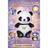 ZİVENTA 25Cm Nefes Alan Uyku Arkadaşı Panda Sesli Işıklı Yumuşacık Peluş Sevgili Hediye