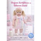 Ziventa 55 cm Sesli Oyuncak Et Bebek Orta Yumuşak Gövdeli Biberonlu Ağlama & Öksürme Sesli Kıyafetli Bebek - Karışık Renk