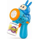 Ziventa Labubu Bubble Gun Işıklı Otomatik Baloncuk Tabancası Çocuk Oyuncağı Baloncuk Sıvılı Bubble Makinesi - Mavi