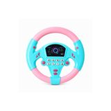 ZİVENTA Mavi-Pembe Vantuzlu Oyuncak Direksiyon 360° Dönüşlü Sesli Çocuk Direksiyonu Eğitici Oyuncak