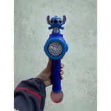 Ziventa Stitch Temalı Asa Işıklı Baloncuk Tabancası Otomatik Bubble Gun Baloncuk Köpük Kabarcık Oyuncağı 3+ Yaş - Mavi