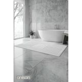 Zivra %100 Pamuk Ayak Havlusu - Beyaz 60X130, 690 Gr