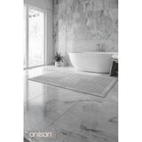 Zivra %100 Pamuk Ayak Havlusu - Gri 60X130, 690 Gr
