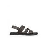Ziya, Erkek Hakiki Deri Sandalet 1611045ZM113 Kahve