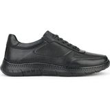 Ziya, Erkek Hakiki Deri Sneaker 153423Z92 Siyah