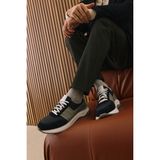 Ziya, Erkek Hakiki Deri Sneaker 153983Z1425 Lacivert