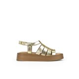 Ziya , Hakiki Deri Kadın Sandalet Gold 1511033Z23069
