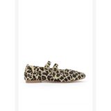 Ziya, Kadın Hakiki Deri Babet 153111Z40831 Bej-Leopar