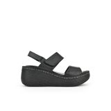 Ziya , Kadın Hakiki Deri Dolgu Topuk Sandalet 1511032Z7706 Siyah