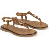 Ziya, Kadın Hakiki Deri Sandalet 1611047Z26684 Taba