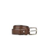 Ziya, Suni Deri 3.5 cm Erkek Kemer 143980Z102 Kahve