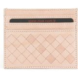 Ziya, Unisex Hakiki Deri Kartlık 1539852Z05 Pudra