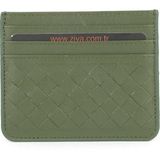 Ziya, Unisex Hakiki Deri Kartlık 1539852Z06 Yeşil