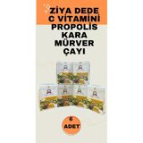 Ziyadede Atom Çayı C Vitamini Propolis Karamürver Çayı 6 Kutu
