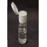Ziylan 50ML Şeffaf Plastik Şişe+Fliptop Kapak,dezenfektan Şişesi,açmalı Kapak,boş Şişe,50 Adet