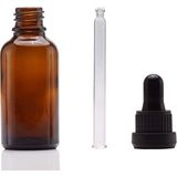 Ziylan Amber Cam Şişe 20 ml Cam Damlalıklı 50 Adet