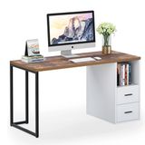 Zizuva 120x60x75 CM Ceviz Çalışma Masası