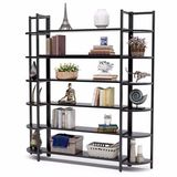 Zizuva 165x30x180 cm Siyah Modeli Modern Kitaplık