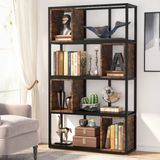 Zizuva Tasarım 100x30x180 CM Ceviz Ev ve Ofis Kitaplık