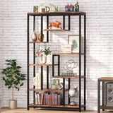 Zizuva Tasarım 100x30x180 CM Raflı Ceviz Düzenleyici ve Kitaplık